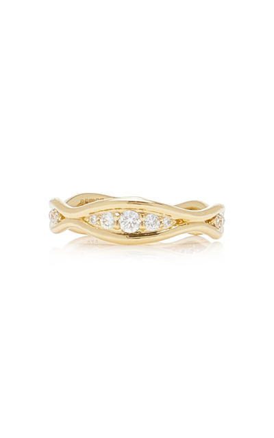 Fernando Jorge The Fluid Diamonds 18k Yellow Gold And Diamond Ring In Gold