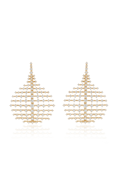 Fernando Jorge Small Disco 18k Gold Diamond Earrings In Gold