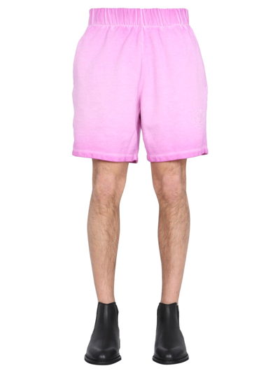 Shop Opening Ceremony Embroidered Shorts In Pink