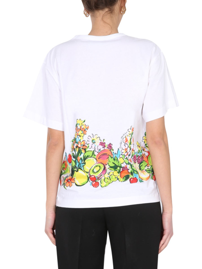 Shop Boutique Moschino Fruit Print T-shirt In Multicolor