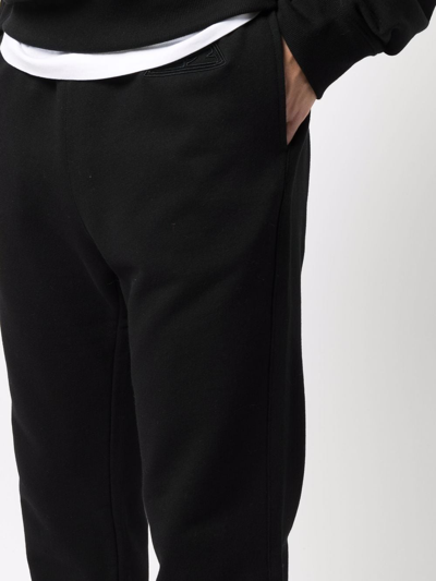 Shop Lanvin Cotton Trousers In Black