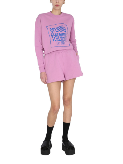 Shop Opening Ceremony Sweatshirt With Logo In Pink