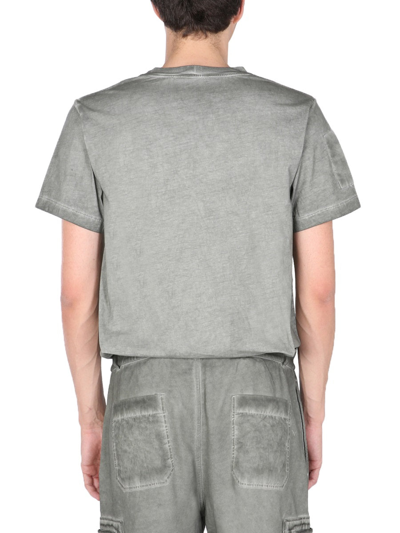 Shop Helmut Lang "military" Delave Effect T-shirt In Green