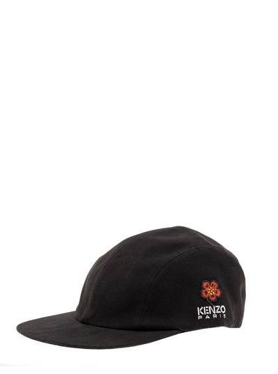 Shop Kenzo Boke Flower Crest Baseball Black Hat Man