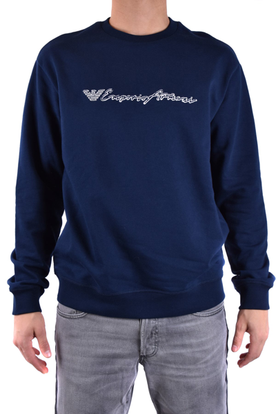 Shop Emporio Armani Sweatshirt In Blue