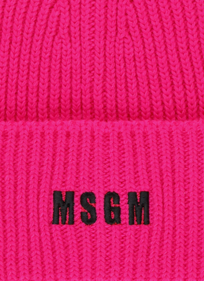Shop Msgm Hats Fuchsia