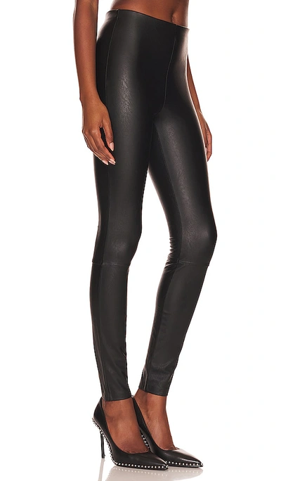 Shop Good American Good Waist Leather Pull On In Black001