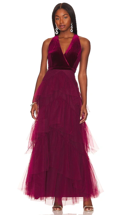 Bcbg best sale red gown