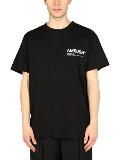 Shop Ambush Logo Print T-shirt In Black