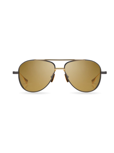 Shop Dita Eyewear Aviator Sunglasses In Black