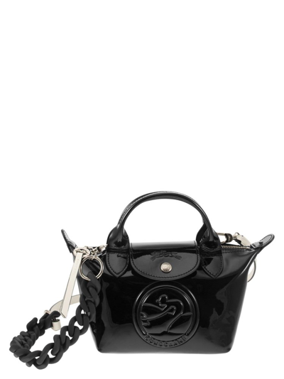Longchamp Le Pliage Cuir - Xs Gloss Handbag In Black | ModeSens