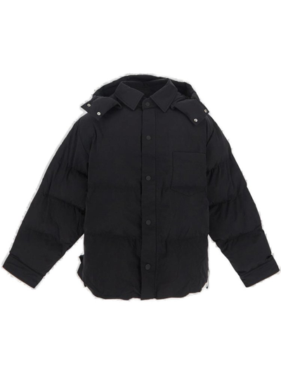 Shop Jacquemus La Doudoune Chemise Puffed Jacket In Black