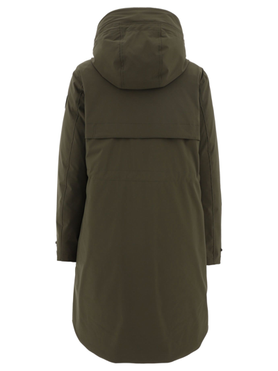 Shop Woolrich Women's Green Other Materials Coat