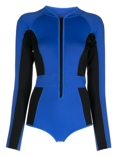 Shop Duskii Long-sleeve Spring Suit In Blue