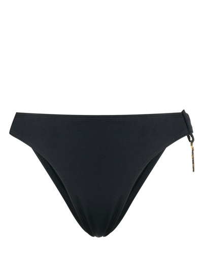 Shop Jacquemus Le Bas De Maillot Signature Bikini Bottoms In Black