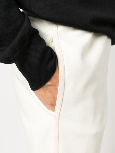 Shop Jil Sander Elasticated-waistband Wool Track Pants In Nude