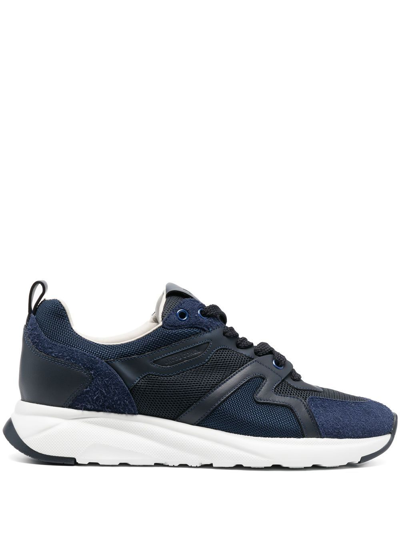 Shop Jacob Cohen Panelled Low-top Sneakers In Blau