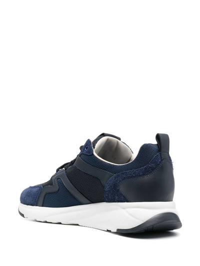 Shop Jacob Cohen Panelled Low-top Sneakers In Blau
