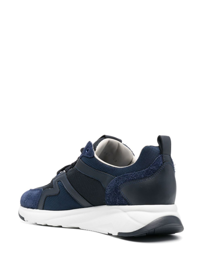 Jacob Cohen Panelled Low-top Sneakers In Blau