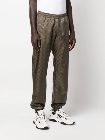 Misbhv Monogram-pattern Trackpants In Grün
