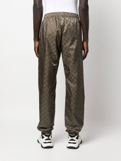 Misbhv Monogram-pattern Trackpants In Grün