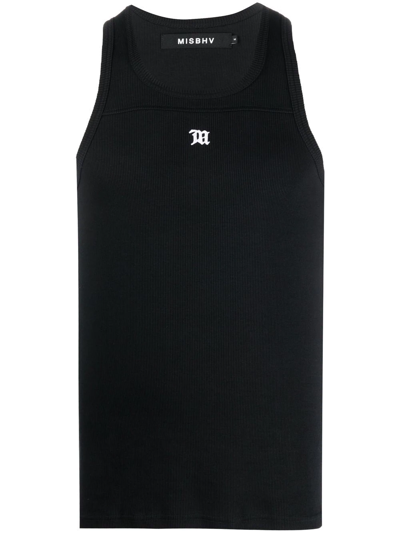 Shop Misbhv Appliqué Logo Tank Top In Schwarz