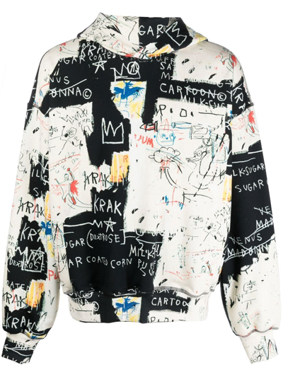 Shop Misbhv Graffiti Logo Hoodie In Weiss