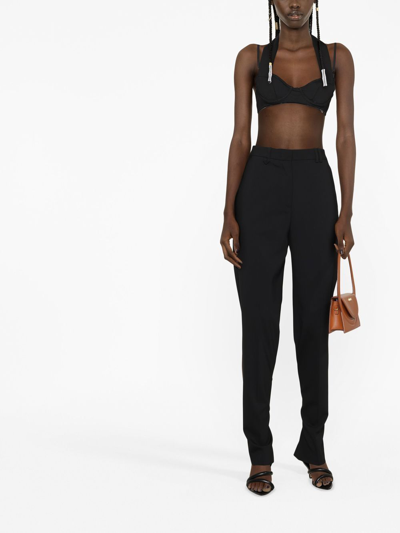 Shop Jacquemus Tapered-leg Trousers In Schwarz