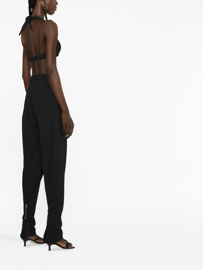 Shop Jacquemus Tapered-leg Trousers In Schwarz