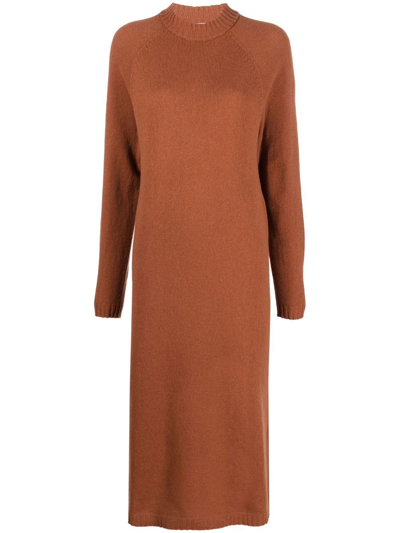 Alysi Long Knit Dress In Multicolour