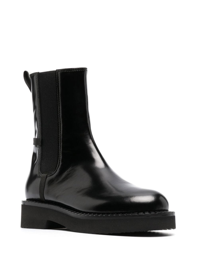 Shop Premiata Patent Leather Ankle Boots In Schwarz