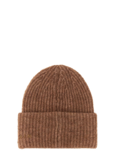 Shop Remain Birger Christensen Wool Beanie Hat In Beige