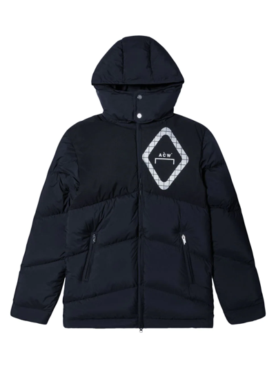 A-cold-wall* A-cold-wall Panelled Down Jacket In Black