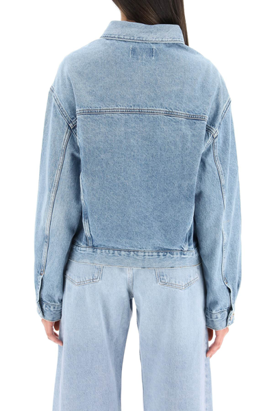 Shop Agolde Charli Denim Jacket In Blue