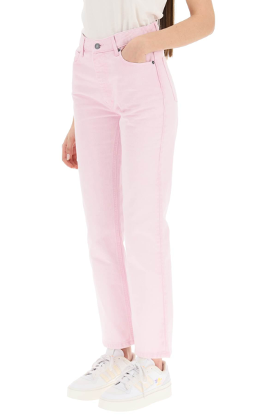 Shop Ami Alexandre Mattiussi Ami Paris High-waisted Jeans In Pink