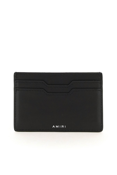 Shop Amiri Logoed Cardholder In Black