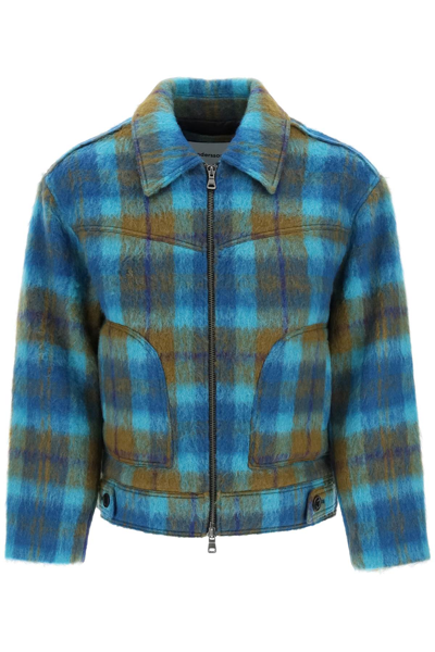 Shop Andersson Bell 'artois' Brushed Effect Harrycheck Jacket In Multicolor