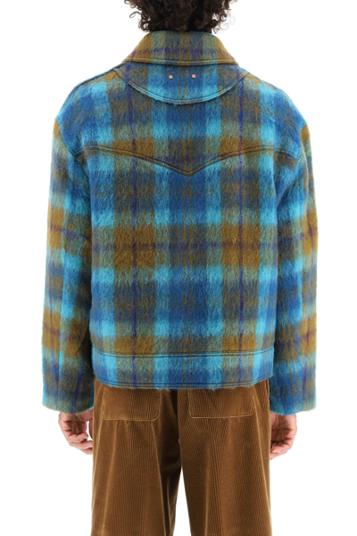 Shop Andersson Bell 'artois' Brushed Effect Harrycheck Jacket In Multicolor