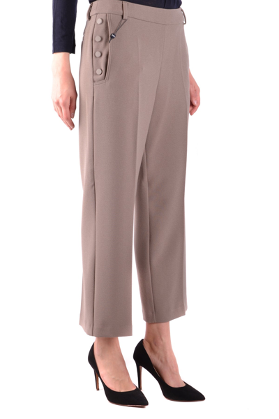 Shop Armani Jeans Trousers In Mud
