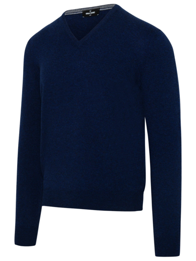 Shop Gran Sasso Blue Cashmere Sweater