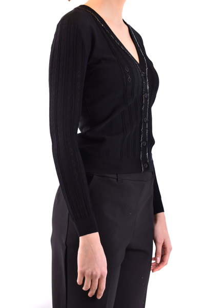 Shop Boutique Moschino Cardigan In Black