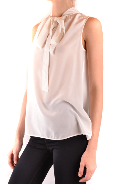 Boutique Moschino Women's White Silk Top In Cream