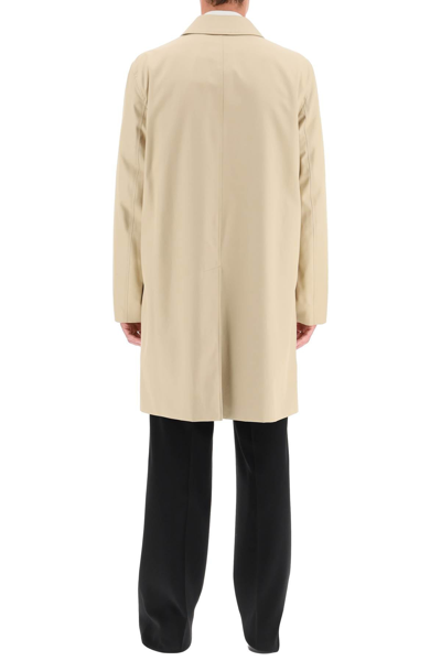 Shop Burberry Cotto Gabardine Trench Coat With Printed Silk Lining In Brown