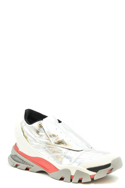 Shop Calvin Klein 205w39nyc Sneakers In Silver