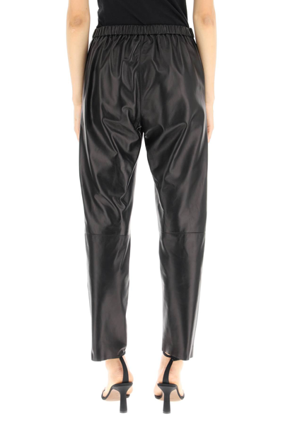 Shop Drome Nappa Casual Pants In Black