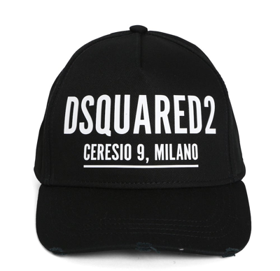 Shop Dsquared2 Ceresio 9 Milano Logo Baseball Cap In Black