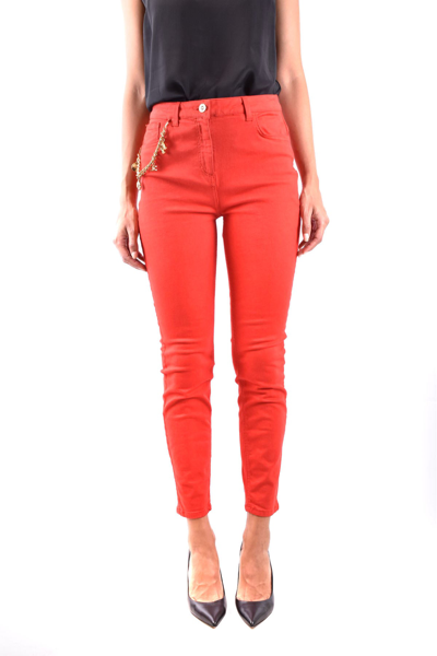 Shop Elisabetta Franchi Jeans In Red