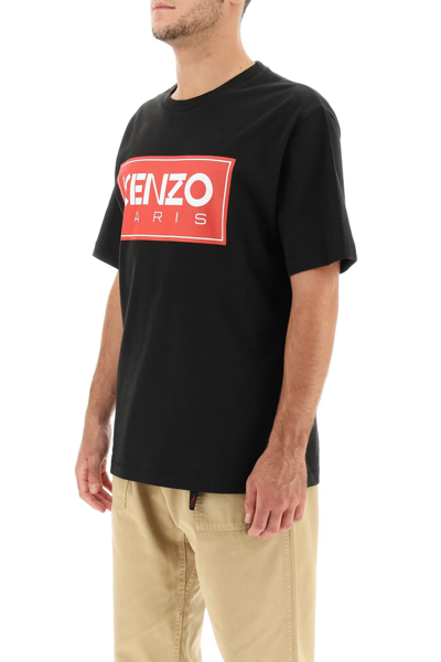 Shop Kenzo Logo T-shirt In Black