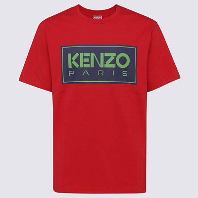 Shop Kenzo Red Cotton Shirt
