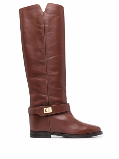 Shop Via Roma 15 Boots Leather Brown